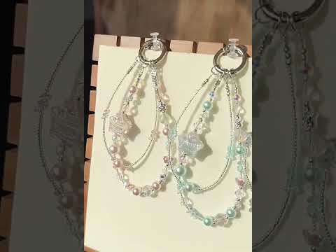 Oil Painting Five-Pointed Star Phone Chain with Tether Pad(Purple) - YouTube Video