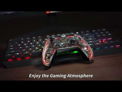 BIGBIGWON C1 S RGB Light Wired Gamepad Controller For PC/Switch - YouTube Video