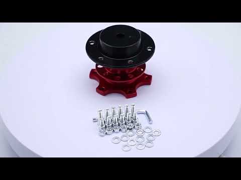 Universal Aluminum Car Steering Wheel Quick Release HUB Racing Adapter Snap Off Boss Kit - YouTube Video