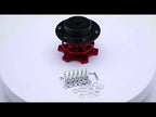 Universal Aluminum Car Steering Wheel Quick Release HUB Racing Adapter Snap Off Boss Kit - YouTube Video