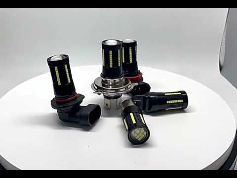 2 PCS 9006 DC9-16V / 8.2W / 6000K / 655LM Car Auto Fog Light 66LEDs SMD-2016 Lamps - YouTube Video
