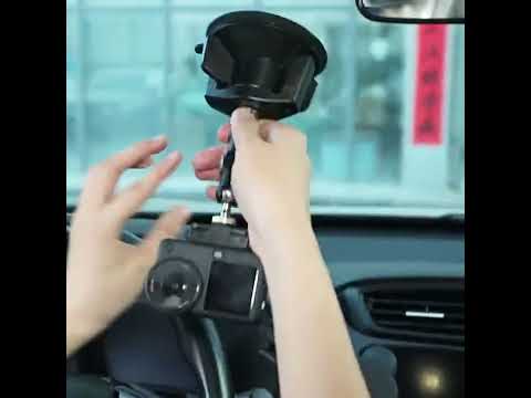 For DJI Osmo Action 6 Suction Cup Mount 360-degree Rotatable Car Windshield Mount with Vacuum Base(Black) - YouTube Video
