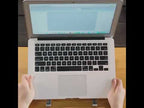 Oatsbasf 03040 Metal Mini Notebook Stand Aluminum Alloy Computer Cooling Folding Bracket(Grey) - YouTube Video