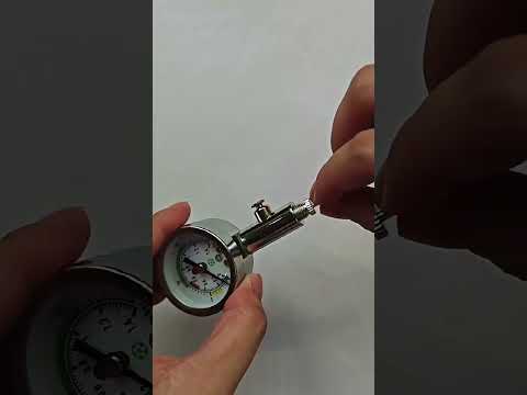 Portable Mini Air Pressure Gauge Pressure Barometer Ball Pressure Gauge (Silver) - YouTube Video