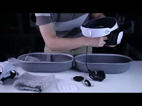 For PlayStation VR2  DOBE Portable Multifunctional Storage Bag Lens Protector - YouTube Video