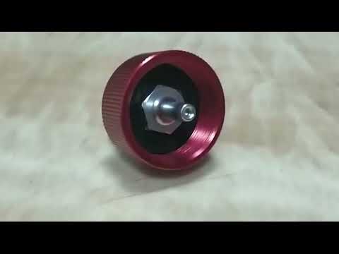 Propane Filling Adapter Green Gas Silicone Oil Propane Filling Connector with Cap - YouTube Video