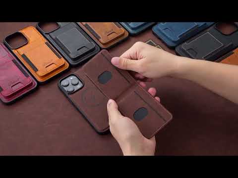 For iPhone 18 Pro Suteni H17 Litchi Texture Leather MagSafe Detachable Wallet Phone Case(Black) - YouTube Video
