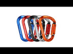 XINDA XD-8123N Outdoor Climbing Equipment Fast Hanging Buckle Carabiner Pear Main Lock HMS Safety Buckle(Black) - YouTube Video