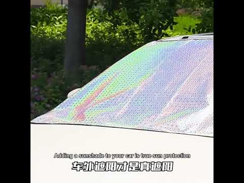 Car Laser Front Windshield Sun Protection Heat Insulation Sunshade, Size: Small - YouTube Video