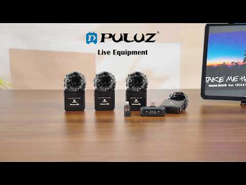 PULUZ Wireless Lavalier Microphone for Type-C Phone, Type-C Receiver and 4 x Microphones (Black) - YouTube Video