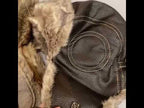 Autumn Winter Imitation Leather Outdoor Ride Hat Ear Protection Pilot Hat, Size: L About 54-58cm(Black) - YouTube Video