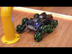 DM-558 Eight Wheel Stunt Drift Spray Remote Control Car, Specification:Single Control(Blue) - YouTube Video
