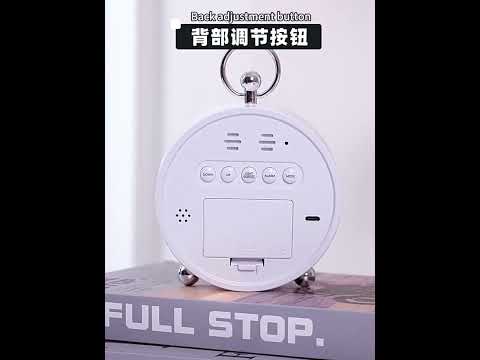 LED Multi-Function Digital Clock Student Desktop Digital Timepiece Plug-in Alarm Clock(White) - YouTube Video