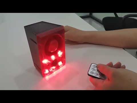 N911N Solar Alarm Infrared Sensor Sound And Light Blast Warning Light Animal Repeller(English Version) - YouTube Video