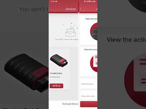THINKCAR ThinkDiag 2 SP164-V Car Full System Diagnosis OBD2 Scanner - YouTube Video