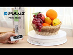 PULUZ 30cm Adjusting Speed Rotating Turntable Display Stand, Load 10-15kg, US Plug(Black) - YouTube Video