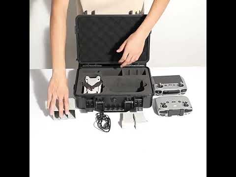For DJI Mini 4 Pro Drone Suitcase Explosion-proof Box Compatible with RC 2 & RC-N2(Black) - YouTube Video