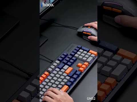 HOCO GM52 Reddy RGB Gaming Wired Mouse(Black Grey) - YouTube Video