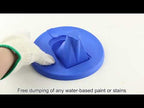 17cm TPR Foldable One Gallon Drip-proof Paint Bucket Lid(Orange) - YouTube Video