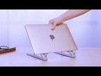 JP-2 Universal Aluminum Alloy Folding Laptop Stand - YouTube Video