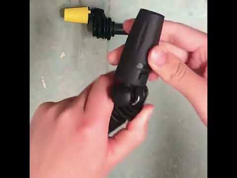 For Karcher K Series Multifunctional Car Wash High Pressure Spray Nozzle 360 Degree Universal Rotary Adjustable - YouTube Video