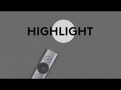 Logitech Spotlight 2.4Ghz USB Wireless Presenter PPT Remote Control Flip Pen (Grey) - YouTube Video