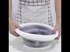 SFSS-01 Portable Silicone Folding Bucket, Capacity:10L(Creamy White) - YouTube Video