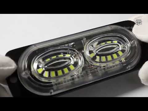 12W Car Side Signal Warning Light 24 LED Strobe Light(Yellow) - YouTube Video