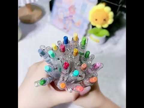 SHANDS Retractable Colored Gel Pens Quick Dry Fine Point Pens for Journal Drawing, Style:18 PCS/Set Retro Color - YouTube Video
