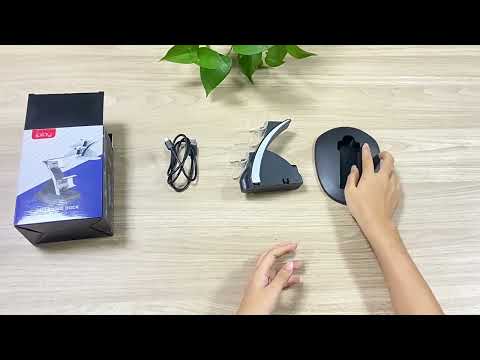 IPLAY HBP-314 Wireless Bluetooth Handle Two-Seater Charger For PS5(White) - YouTube Video