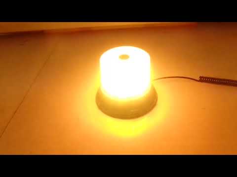 Magnetic School Bus Warning Lights Car Ceiling Flashing Lights With Cigarette Lighter(Yellow) - YouTube Video