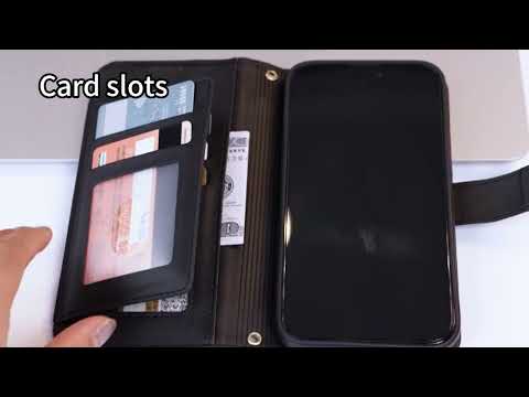 For Realme 16T 5G Multi-Card Slots Zipper Wallet Leather Phone Case(Black) - YouTube Video