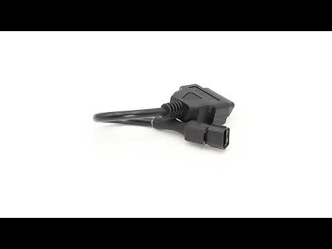16Pin to 3Pin Motorcycles OBD2 Conversion Cable OBDII Diagnostic Adapter Cable for KYMCO - YouTube Video