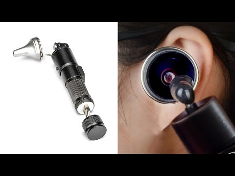 Ear Cleaning Hand Lamp USB Charging Otoscope(Elegant Gold) - YouTube Video