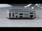 Waveshare Argon One Aluminum Case For Raspberry Pi 4, with Safe Power Button - YouTube Video