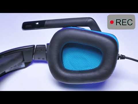 Logitech G431 Dolby 7.1 Surround Sound Stereo Folding Noise Reduction Competition Gaming Headset - YouTube Video