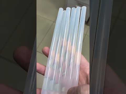 10 PCS Practical Transparent White Hot Melt Glue Stick, Size: 270 x 7mm - YouTube Video
