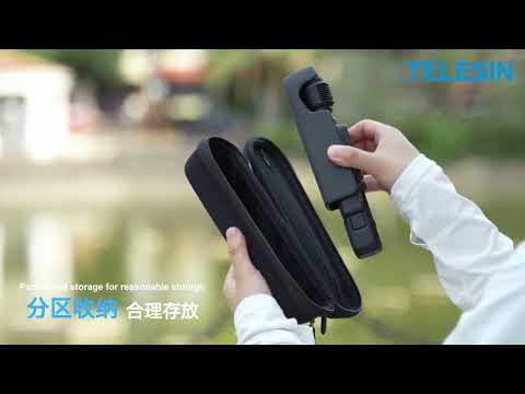 For DJI Osmo Pocket 3 Camera TELESIN Portable Carrying Bag Storage Case(Black) - YouTube Video