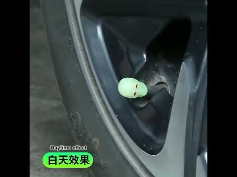 1 Sets Car Tire Luminous Valve Cap Motorcycle Skull Valve Core Cap(Green) - YouTube Video