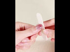 12 PCS/Sheet Waterproof Solid-Color Glitter Nail Stickers(Hot Pink) - YouTube Video