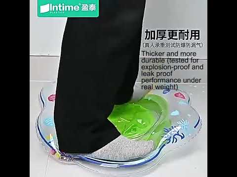 Intime PVC Infant Thick Double Underarm Swimming Ring Sitting Ring(Blue) - YouTube Video