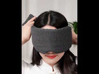 Oversized Cotton Breathable Blackout Sleep Eye Mask(Gray) - YouTube Video