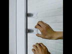 Children Sliding Rail Door And Window Safety Lock(White) - YouTube Video
