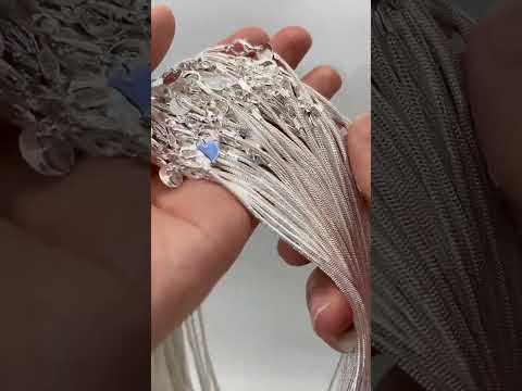 1MM Personality Fashion Silver Plated Snake Bone Chain(Silver length:22 inch) - YouTube Video