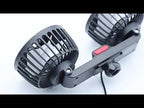 5V 2A Car Rear Seat Back USB Interface Powerful Double-headed Fan(F4207) - YouTube Video
