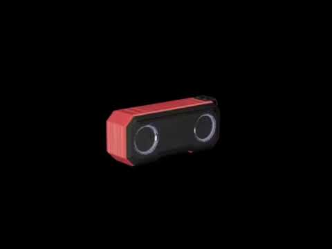 X8 Wireless Bluetooth Speaker IPX7 Waterproof Color Light Subwoofer(Red) - YouTube Video