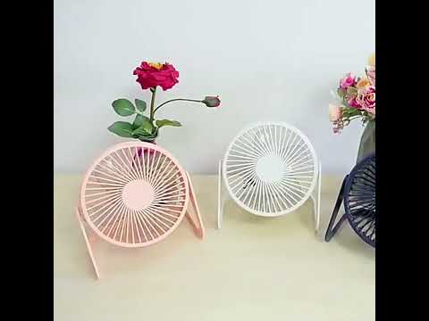 Desktop Mini USB Electric Fan (Dark Blue) - YouTube Video
