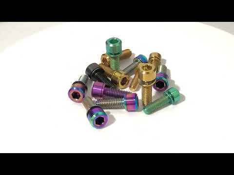6 PCS Bicycle Accessories Titanium Bottle Cage Screw M5 18mm(Colour) - YouTube Video