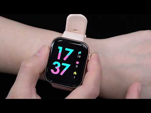 ZW27 1.81 inch TFT Screen Smart Watch Support Body Temperature / Heart Rate Monitoring(Blue) - YouTube Video