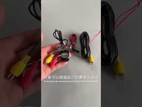 Universal Reversing Camera HD Wide Angle 12V Waterproof Starlight Night Vision Car Camera(Black) - YouTube Video